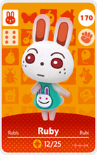 Load image into Gallery viewer, Ruby - Villager NFC Card for Animal Crossing New Horizons Amiibo
