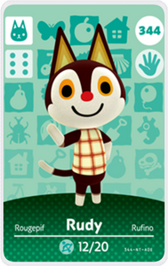 Rudy - Villager NFC Card for Animal Crossing New Horizons Amiibo