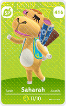 Load image into Gallery viewer, Saharah - Villager NFC Card for Animal Crossing New Horizons Amiibo
