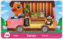 Load image into Gallery viewer, Sandy - Villager NFC Card for Animal Crossing New Horizons Amiibo
