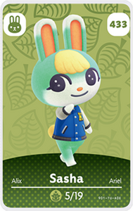 Sasha - Villager NFC Card for Animal Crossing New Horizons Amiibo