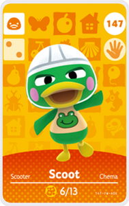 Scoot - Villager NFC Card for Animal Crossing New Horizons Amiibo