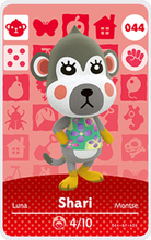 Load image into Gallery viewer, Shari - Villager NFC Card for Animal Crossing New Horizons Amiibo
