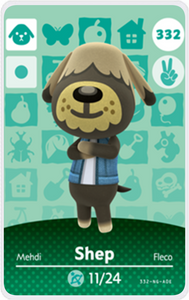 Shep - Villager NFC Card for Animal Crossing New Horizons Amiibo
