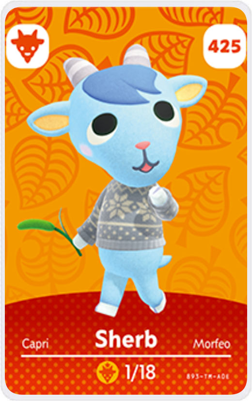 Sherb - Villager NFC Card for Animal Crossing New Horizons Amiibo