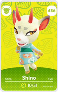 Shino - Villager NFC Card for Animal Crossing New Horizons Amiibo