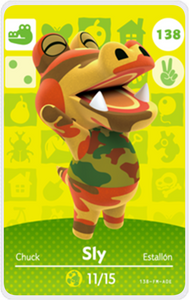Sly - Villager NFC Card for Animal Crossing New Horizons Amiibo