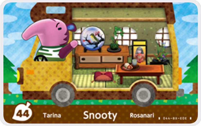 Snooty - Villager NFC Card for Animal Crossing New Horizons Amiibo