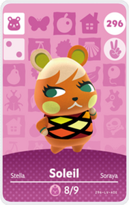 Soleil - Villager NFC Card for Animal Crossing New Horizons Amiibo