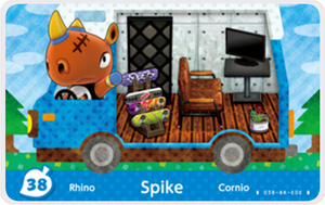 Spike - Villager NFC Card for Animal Crossing New Horizons Amiibo