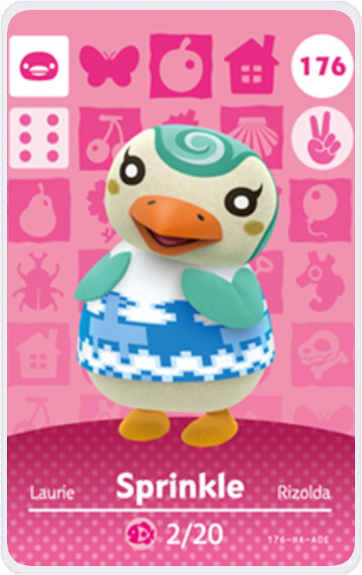 Sprinkle - Villager NFC Card for Animal Crossing New Horizons Amiibo
