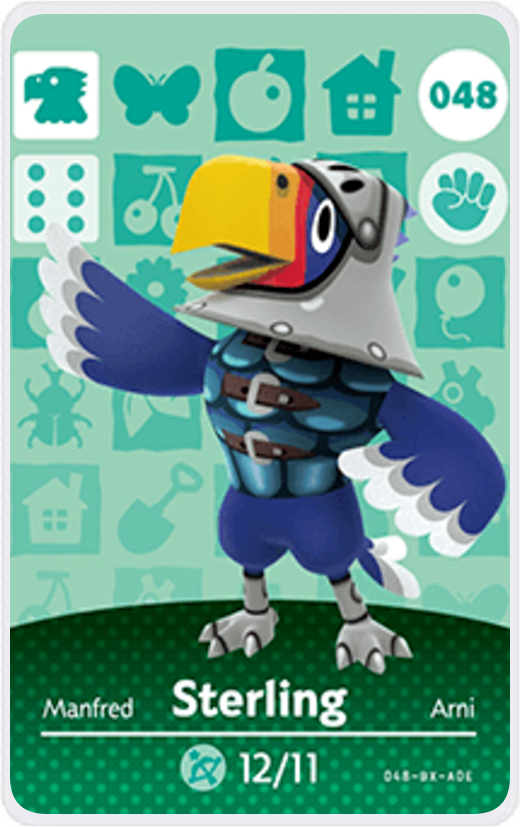 Sterling - Villager NFC Card for Animal Crossing New Horizons Amiibo