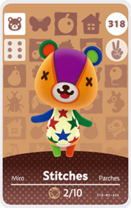 Stitches - Villager NFC Card for Animal Crossing New Horizons Amiibo