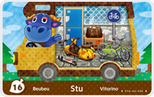 Load image into Gallery viewer, Stu - Villager NFC Card for Animal Crossing New Horizons Amiibo

