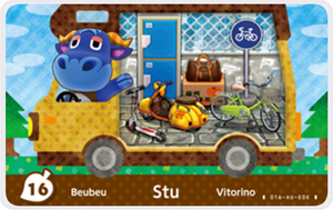 Stu - Villager NFC Card for Animal Crossing New Horizons Amiibo