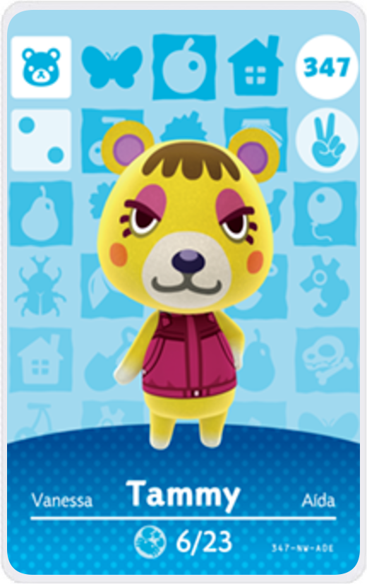 Tammy - Villager NFC Card for Animal Crossing New Horizons Amiibo