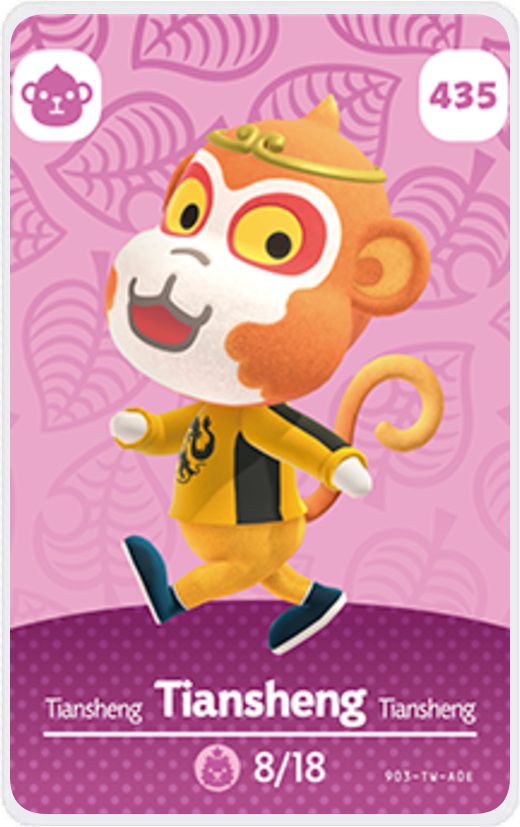 Tiansheng - Villager NFC Card for Animal Crossing New Horizons Amiibo