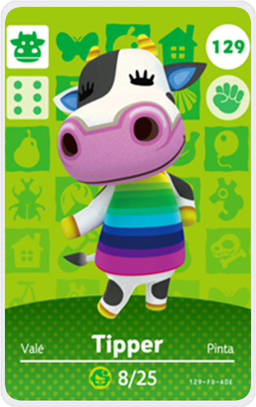 Tipper - Villager NFC Card for Animal Crossing New Horizons Amiibo