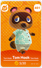 Load image into Gallery viewer, Tom Nook #401 - Villager NFC Card for Animal Crossing New Horizons Amiibo
