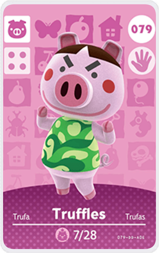 Truffles - Villager NFC Card for Animal Crossing New Horizons Amiibo