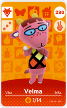 Load image into Gallery viewer, Velma - Villager NFC Card for Animal Crossing New Horizons Amiibo
