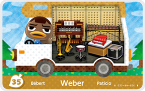 Weber - Villager NFC Card for Animal Crossing New Horizons Amiibo