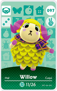 Willow - Villager NFC Card for Animal Crossing New Horizons Amiibo