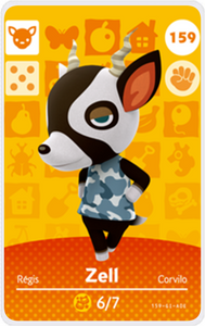 Zell - Villager NFC Card for Animal Crossing New Horizons Amiibo