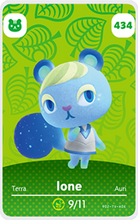 Load image into Gallery viewer, Ione - Villager NFC Card for Animal Crossing New Horizons Amiibo

